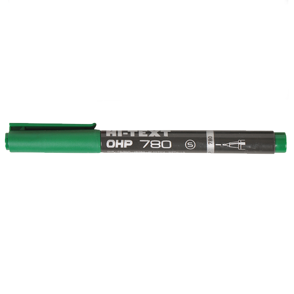 Hi-Text Asetat Kalemi Permanent S Seri Yeşil 780SY ( 12 Lİ )