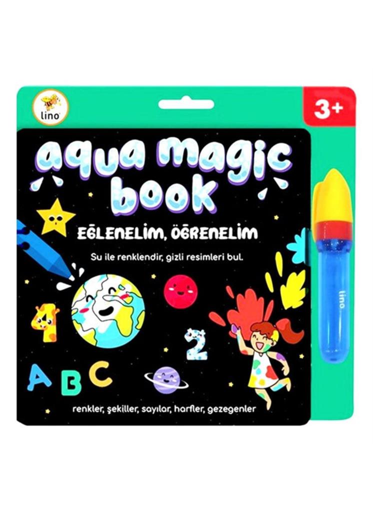 Lino Sihirli Boyama Kitabı Aqua Magic Book Eğlenelim Öğrenelim TFL-1004