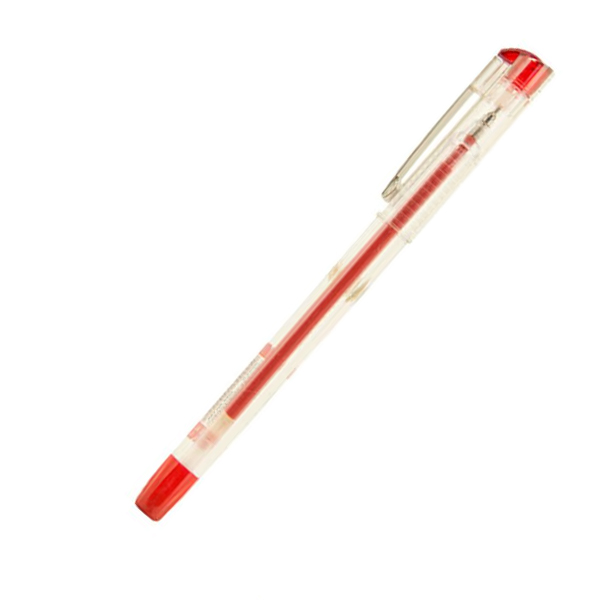 Pensan Tükenmez Kalem (12 li) My-King Jel Metal Klips 0.5 MM Kırmızı 6405