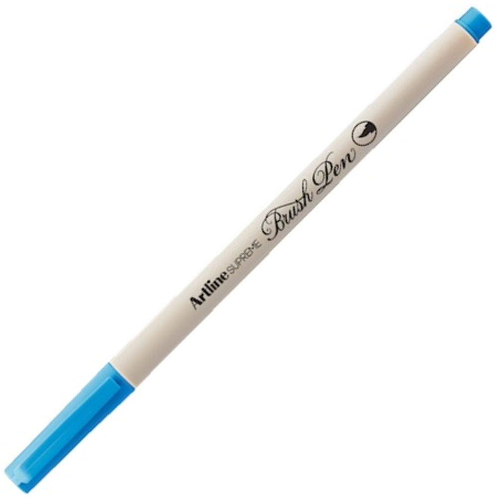 Artline Supreme Brush Uçlu Kalem Fosforlu Mavi  (12 li paket)LV-A-EPFS-F BRI BLUE