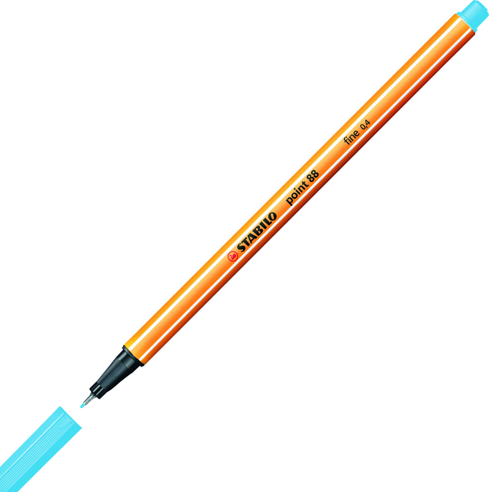Stabilo Keçe Uçlu İnce Kalem  ( 10 adet) 0.4 MM Buz Mavisi