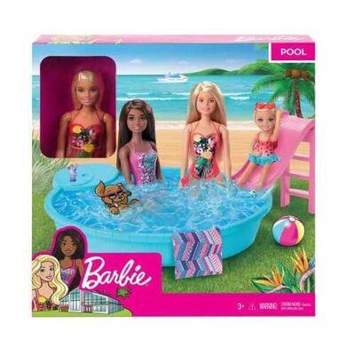 Barbie Ve Havuzu Oyun Seti(tek bebek, bebek modeli farklılık gösterebilir)