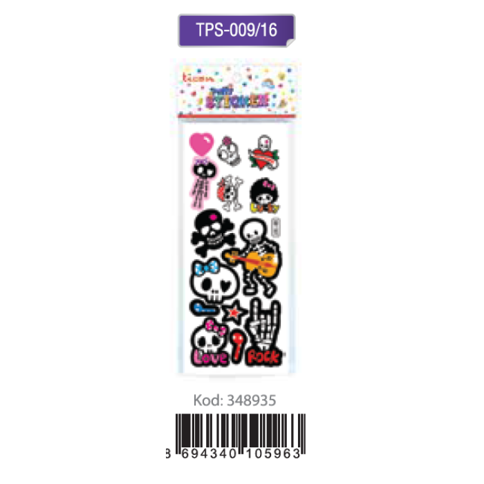 Ticon puffy Sticker Rock N Cck  Tps-009/16