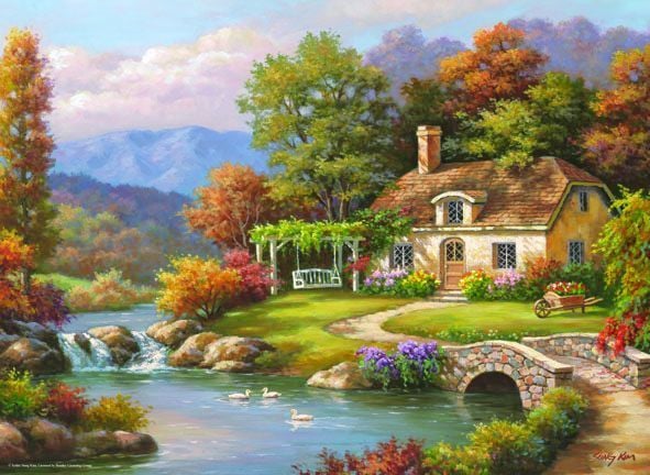 Ca Games Puzzle 1000 Parça Kır Evi Ca1000-7047