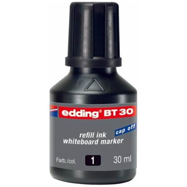 Edding Tahta Kalem Mürekkebi Damlalıklı Ekonomik 30 ML Siyah BT30 2li