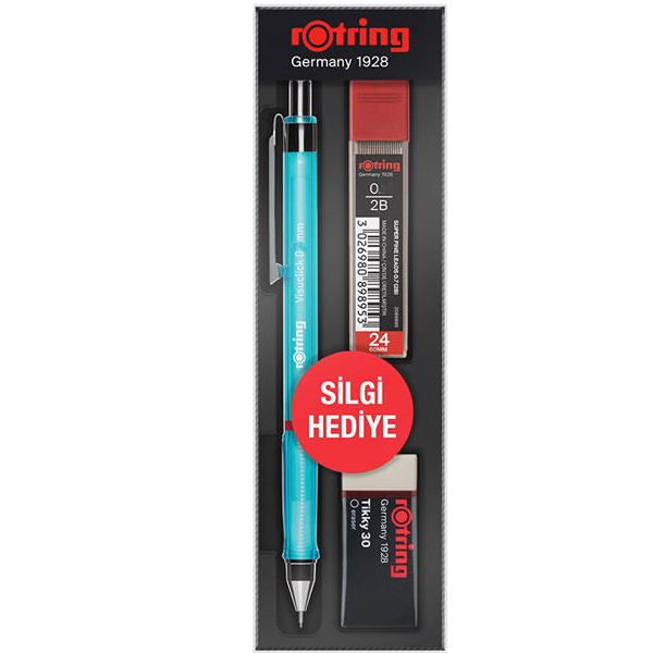 Rotring Okul Seti Visuclick+ Min Silgi 0.5 mm Mavi RO-VK05-MAVI
