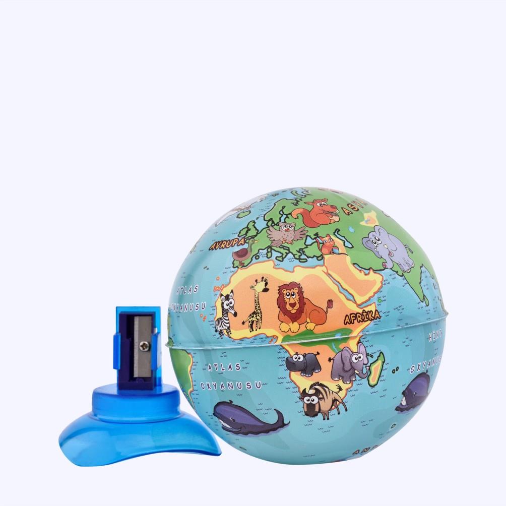 Gürbüz Kalemtıraş Globe Hayvanlı Küre 10 Cm 43104