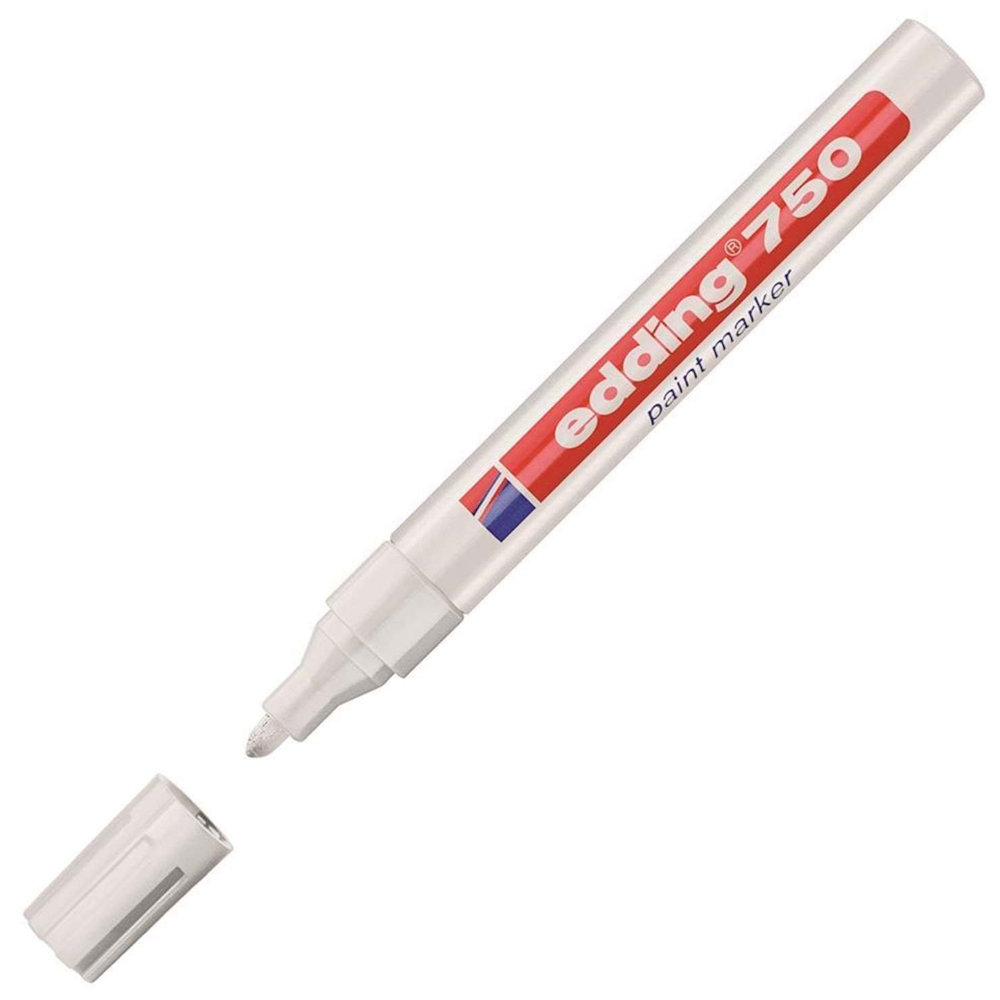 Edding Markör Boya Dekor Yuvarlak Uçlu 2-4 MM Beyaz  (10 adet)750