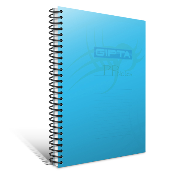 Gıpta Spiralli Defter Eko Plastik Kapak Kareli 120 YP A4 2036