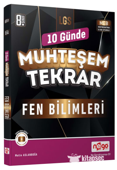 NEGO LGS MUHTEŞEM TEKRAR FEN BİLİMLERİ