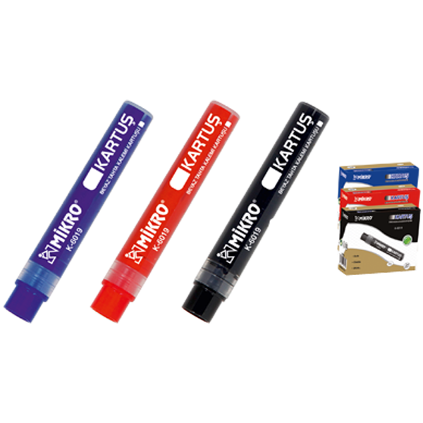 Mikro Tahta Kalemi Kartuşu Kırmızı (24 lü paket)K-6019