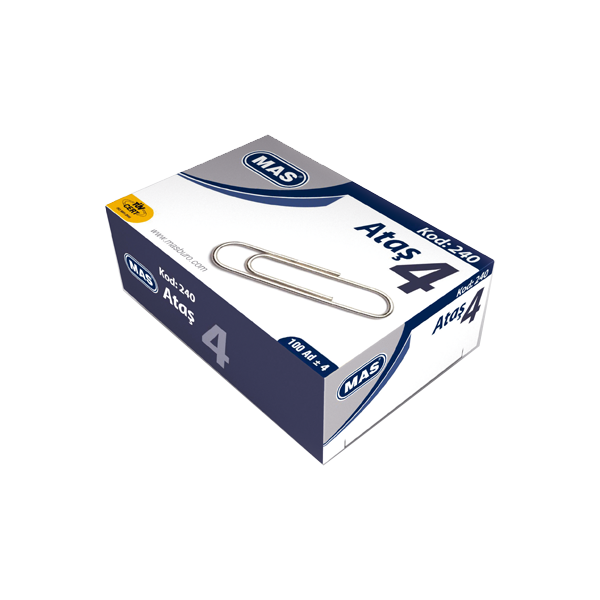 Mas Ataş Nikel Kaplı NO:4 100 LÜ (24 PK)