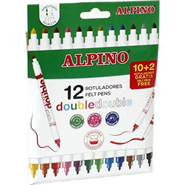 Alpino Keçeli Kalem Dual Art 12 Li Pastel Renk-Çift Yön