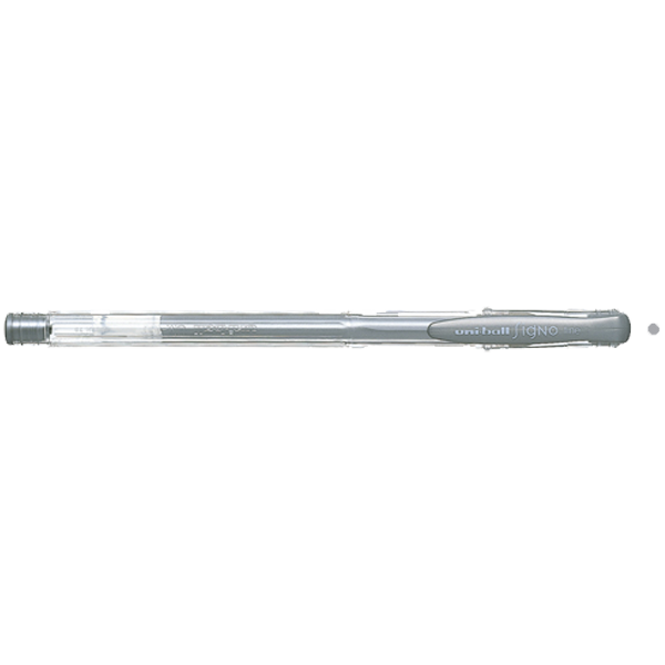 Uni-Ball Roller Kalem  ( 12 adet )Signo Fine Jel Bilye Uç 0.8 MM Gümüş UM-100