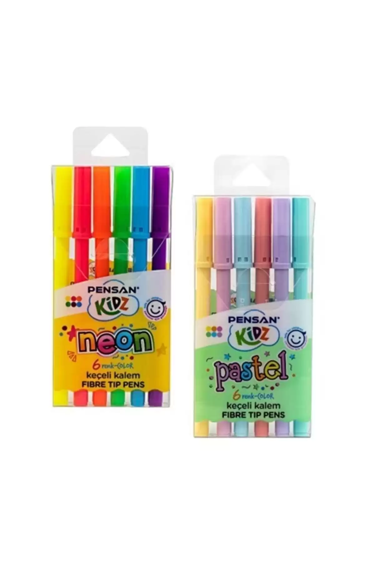 Pensan Kidz Pastel Ve Neon Keçeli Klm 6 Renk 24 Lü Kutulu