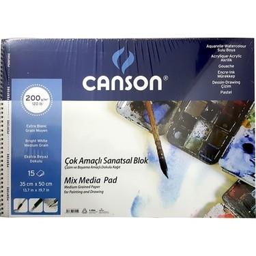 Canson Fınface 1557 Resim Blokları Çok Amaçlı 200 GR 35x50 15 YP