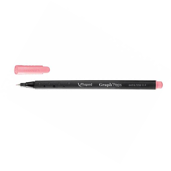 Maped Fineliner Graph Peps 0.4 MM Toz Pembe 12 Lİ 74912902-12-LI-PKT
