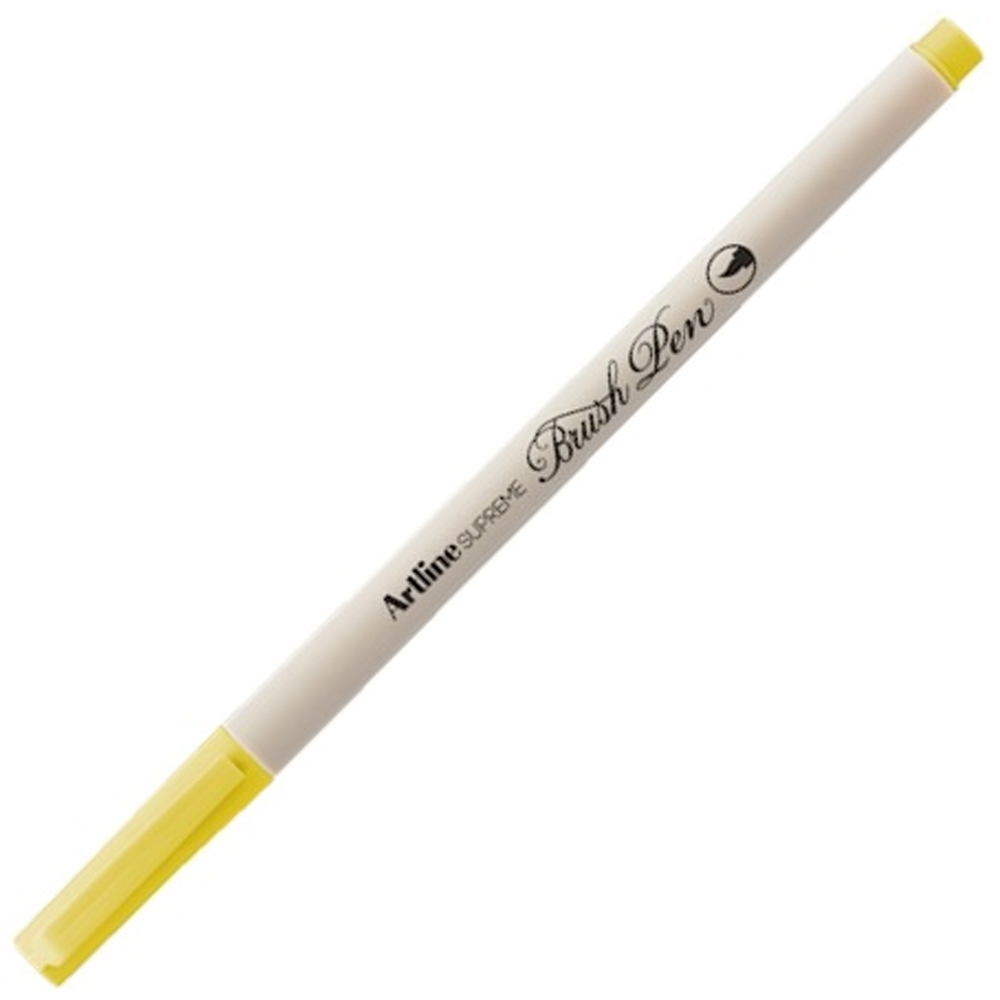 Artline Supreme Brush Uçlu Kalem Fosforlu Sarı (12 li paket) LV-A-EPFS-F FLO YELLOW