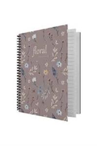 Dilman Defter Floral Serisi 16x22 80 YP Kareli 6405