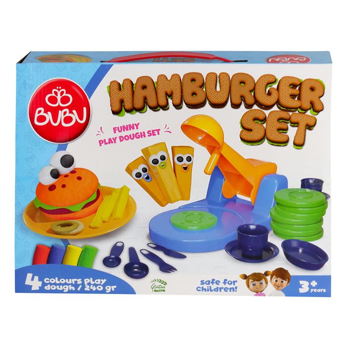 Bu-Bu Oyun Hamuru Seti Hamburger (L) BUBU-OH0010
