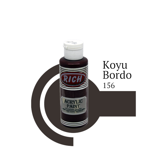 Rich Akrilik Boya Master 120 CC Koyu Bordo 156