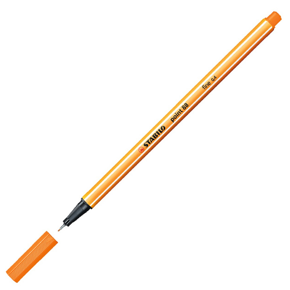 Stabilo Keçe Uçlu İnce Kalem ( 10 adet)  88 Point 0.4 MM Turuncu 88/54
