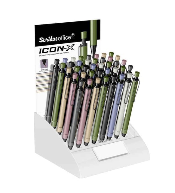 Scrikss Versatil Kalem Icon-x Metal 40 Lı Stand