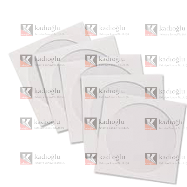 Asil Doğan CD Zarfı Pencereli 12.5x12.5 90 GR Beyaz (500 lü)