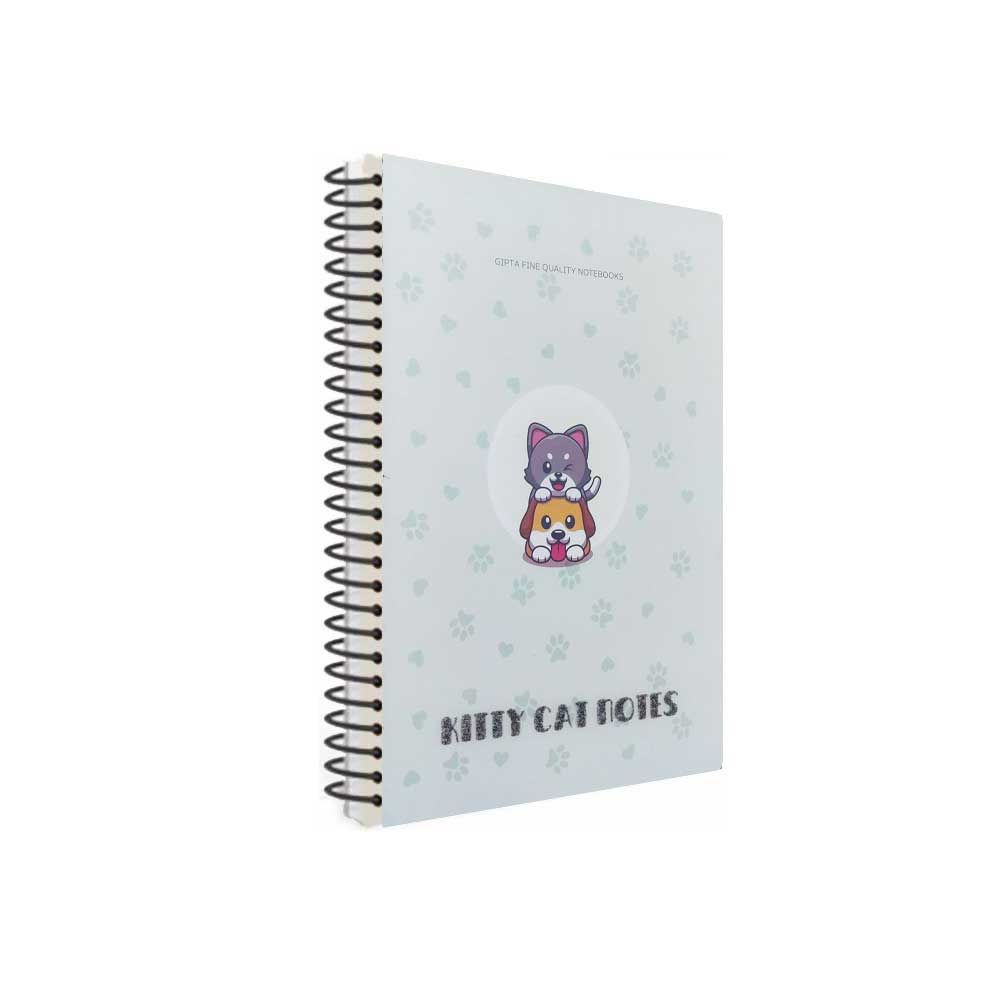 Gıpta Spiralli Plastik Kapak Defter Kıtty Cat A4 80 Çizgili