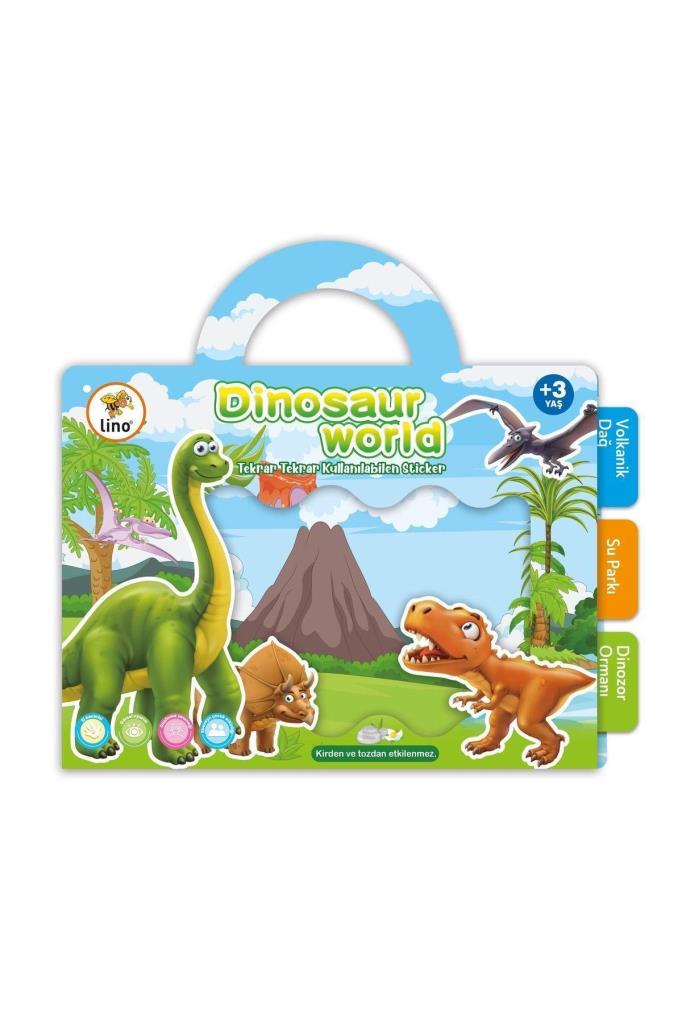 Lino Tekrar Tekrar Kullanılabilen Sticker Dınosaur World LS-303