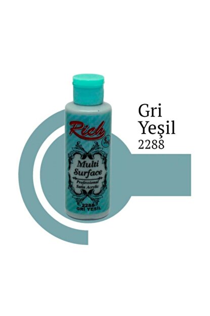 Rich Akrilik Boya Multi Surface 120 CC Gri Yeşil 2288