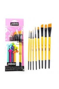 Pebeo Fırça Seti Angular-Kesik Uç-Suluboya 8 Li SET-6