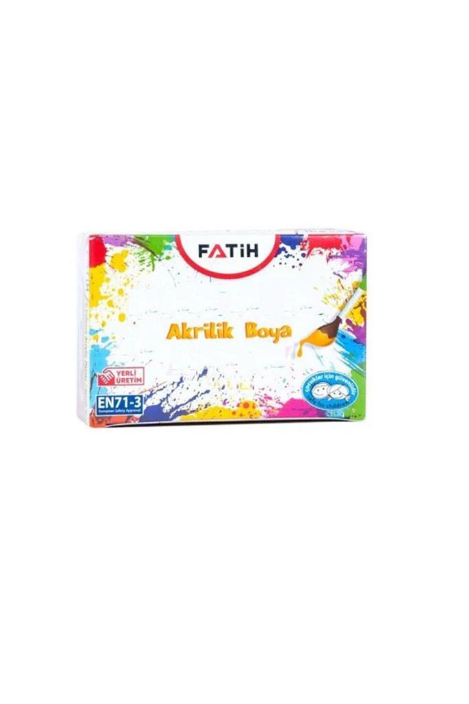 Fatih Akrilik Boya 100 ML Sarı 6 Lı