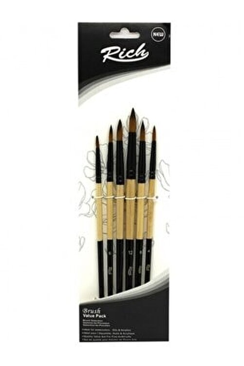 Rich Fırça Yeni Seri 03 Detay 6 Lı Set 5 11218