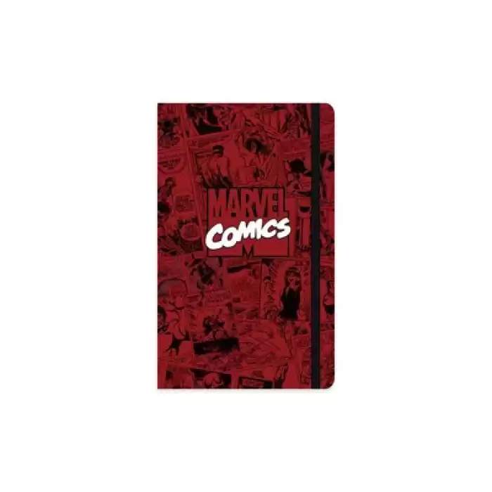 Marvel Lastikli Defter Ciltli 13x21 80 Yp Çizgili