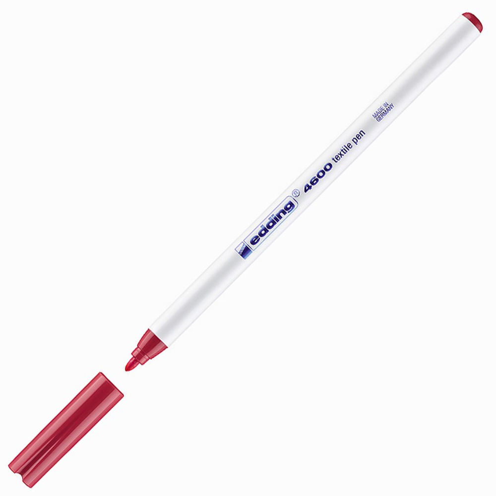 Edding T-Shırt Kalemi Yuvarlak Uçlu 1 MM Karmin 4600-10-PKT