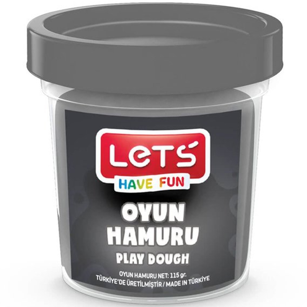 Lets Oyun Hamuru Tek Renk Gri 110 GR L8440-13