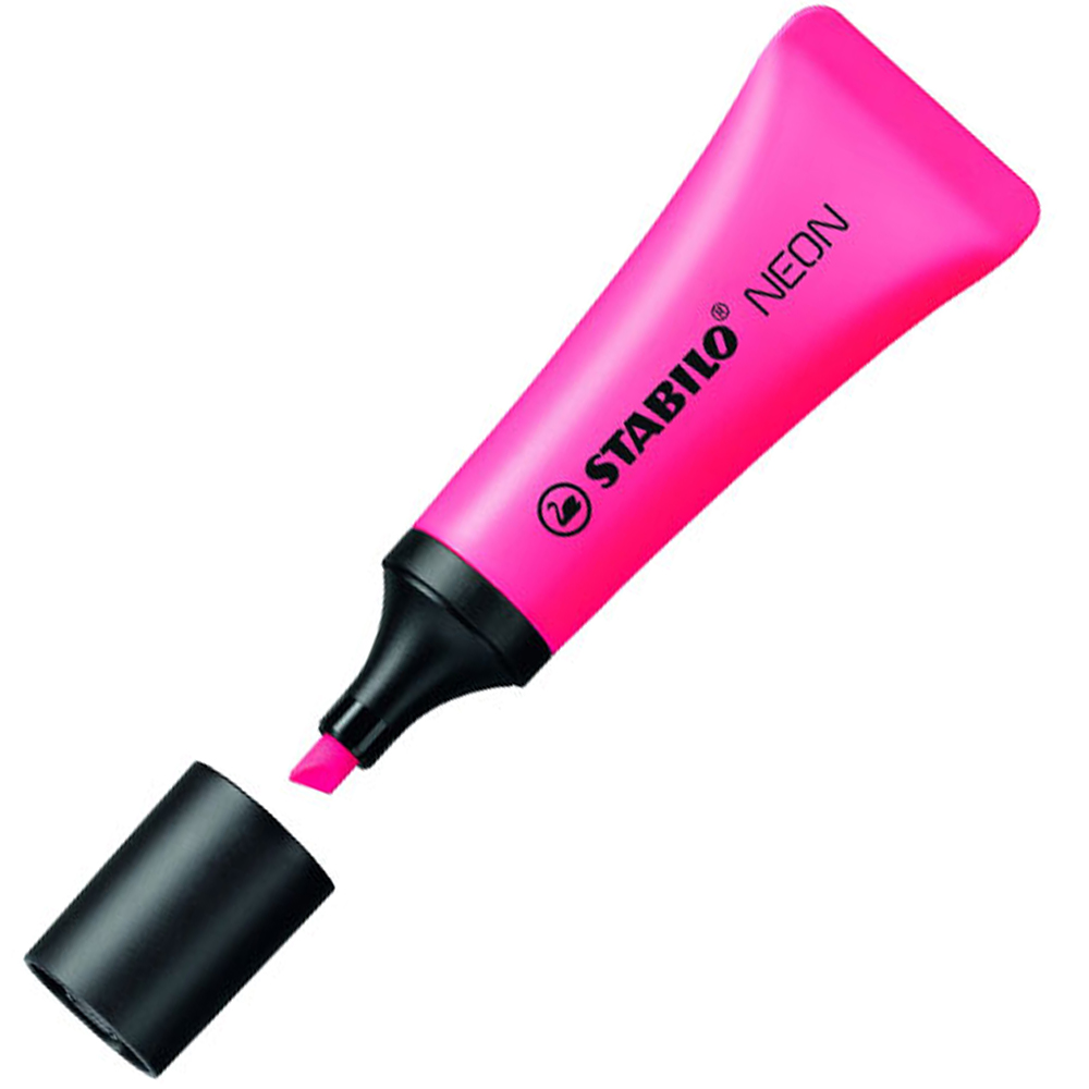 Stabilo Fosforlu Kalem Neon Pembe 72/56 (10 LU )