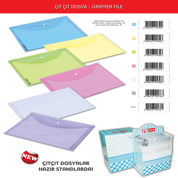 Abka Çıtçıtlı Dosya Mor 12 Lİ PAKET-12-LI-PKT