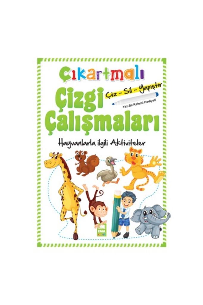 Ema Çıkartmalı Çizgi Çalışm.-Hayvanlar/Emaçocuk