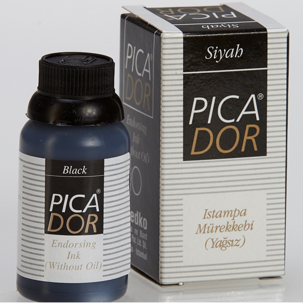 Picador Istampa Mürekkebi 30 CC Siyah (12 adet)