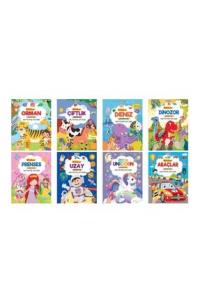 4E Sticker Çıkartmalı Aktivite Kitabı 8 Kitap