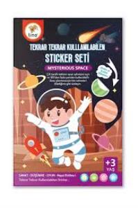 Lino Tekrar Tekrar Kullanılabilen Sticker Seti Space LS-400