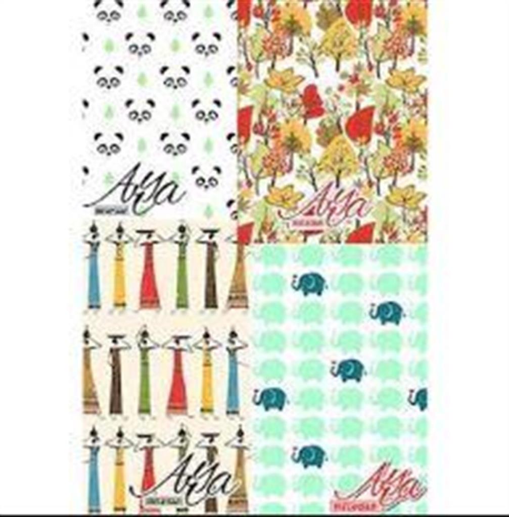 Meteksan Kaye Defter Arya Plastik Kapak Baskılı Kareli 100 YP A5 100/4-12-LI-PKT