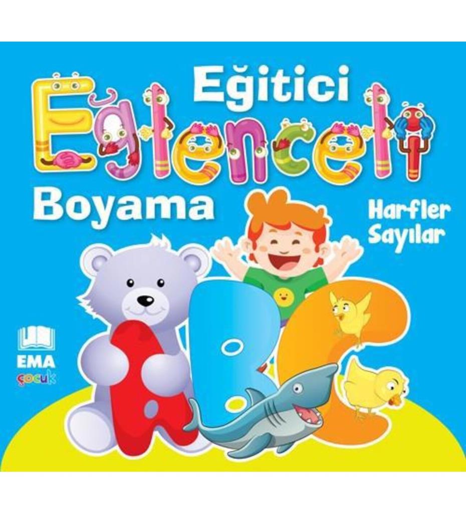 Ema Eğitici Eğl.Boyama-Harfler-Sayılar/Emaçocuk