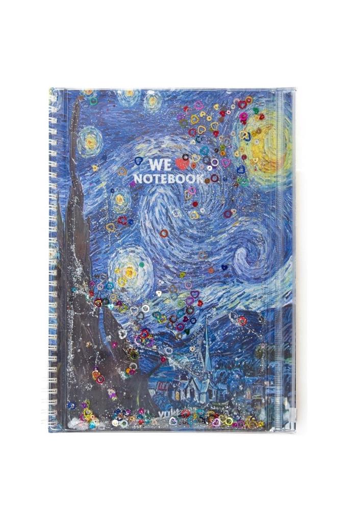 Vuki Sulu Çantalı Defter Orta Boy Van Gogh 1/S VK-0086G