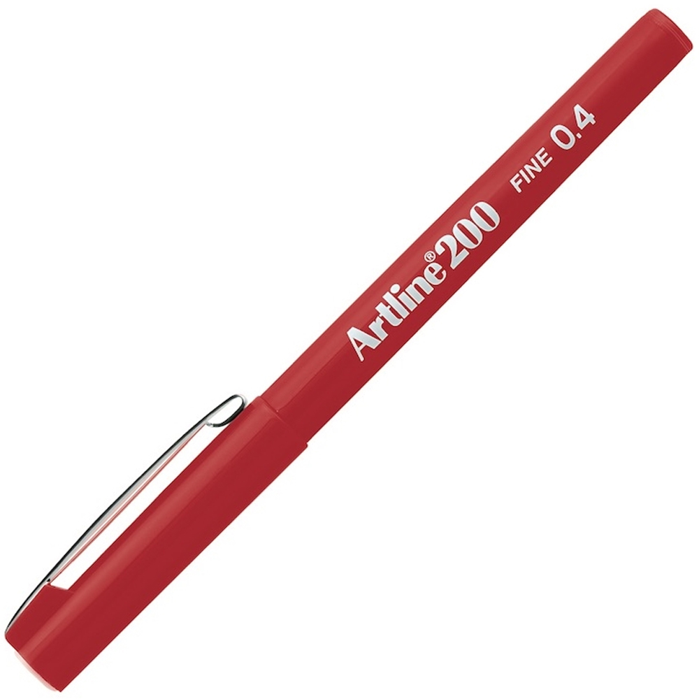 Artline Fineliner 0.4 MM Kırmızı(12 li)