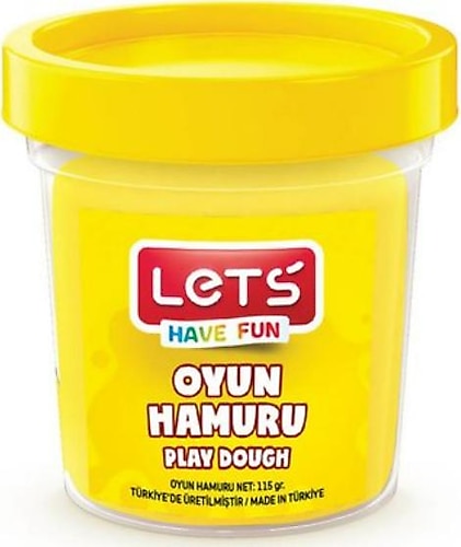 Lets Oyun Hamuru Tek Renk Neon Sarı 110 GR L8440-17