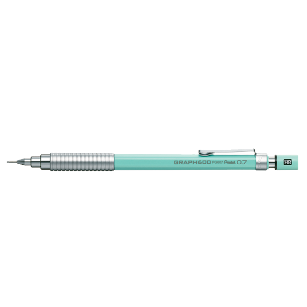 Pentel Çizim Kalemi Graph 600 0.7 MM Nane Mavisi PG607-S