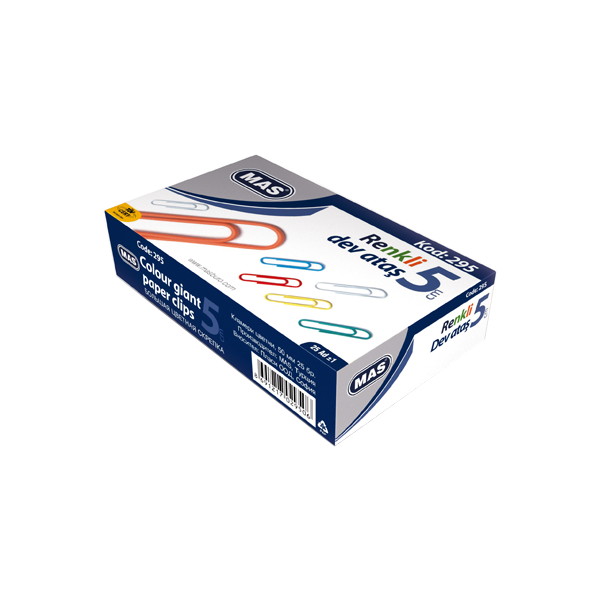 Mas Ataş Dev Renkli Pvc Kaplı 50 MM(24 kutu)